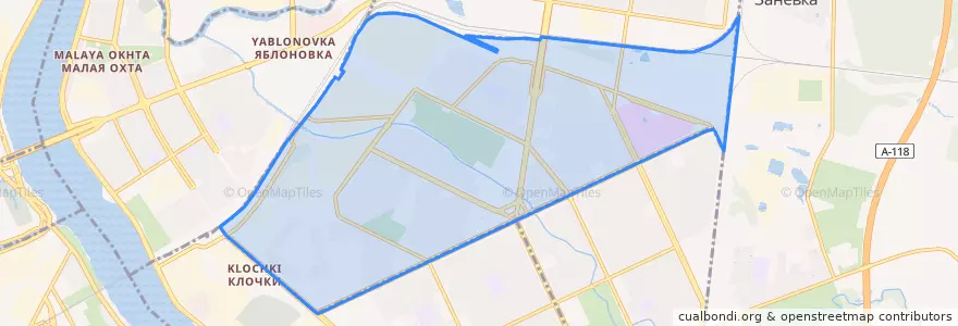 Mapa de ubicacion de округ Правобережный.