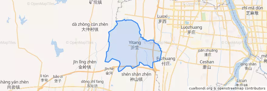 Mapa de ubicacion de 沂堂 Yitang.