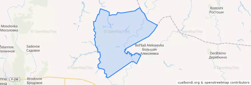 Mapa de ubicacion de Пугачёвское сельское поселение.