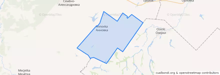 Mapa de ubicacion de Анновское сельское поселение.