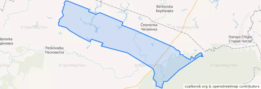 Mapa de ubicacion de Шишовское сельское поселение.