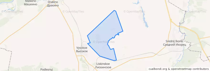 Mapa de ubicacion de Степнянское сельское поселение.