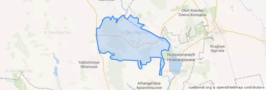 Mapa de ubicacion de Борщевское сельское поселение.