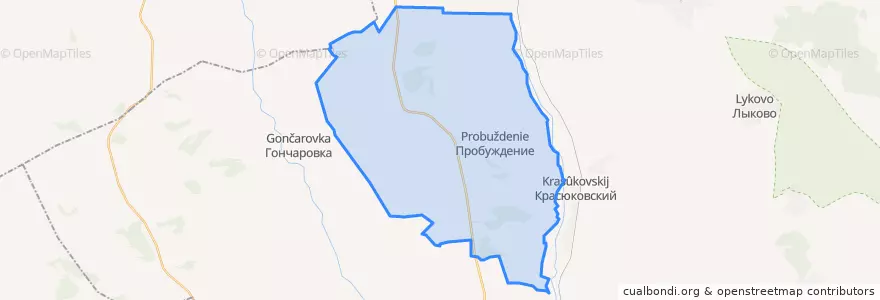 Mapa de ubicacion de Переваленское сельское поселение.