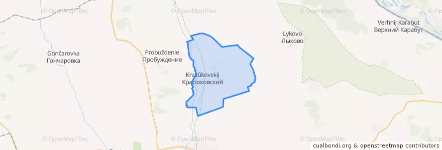 Mapa de ubicacion de Большедмитровское сельское поселение.