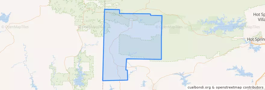 Mapa de ubicacion de Polk County.