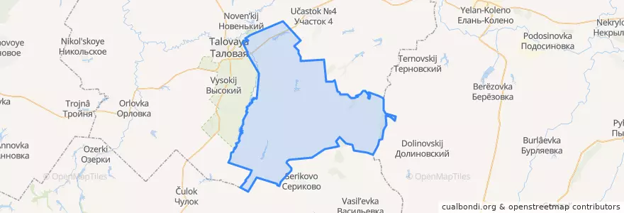 Mapa de ubicacion de Нижнекаменское сельское поселение.