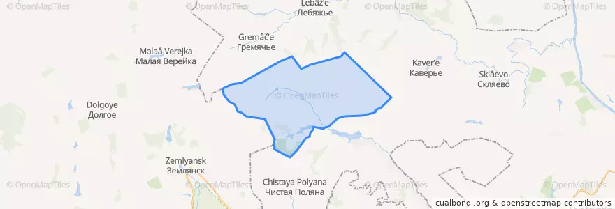 Mapa de ubicacion de Сомовское сельское поселение.
