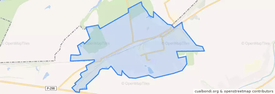 Mapa de ubicacion de Латненское городское поселение.