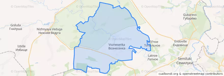 Mapa de ubicacion de Лосевское сельское поселение.