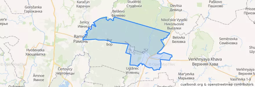 Mapa de ubicacion de Малоприваловское сельское поселение.