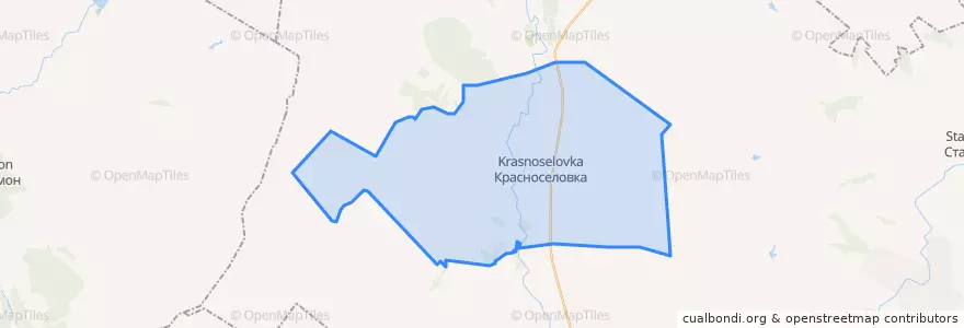 Mapa de ubicacion de Красноселовское сельское поселение.