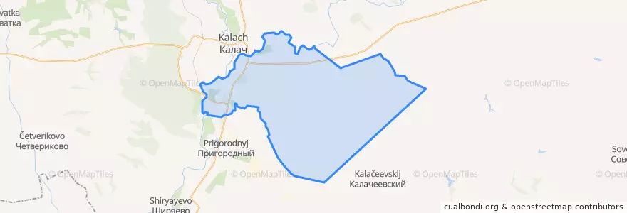 Mapa de ubicacion de Заброденское сельское поселение.
