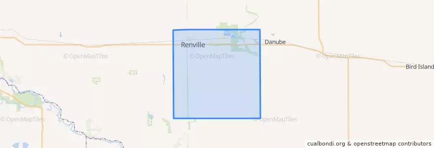 Mapa de ubicacion de Emmet Township.
