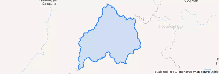 Mapa de ubicacion de Аркинское сельское поселение.
