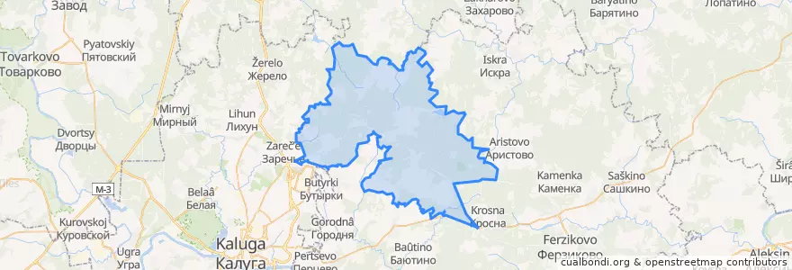 Mapa de ubicacion de сельское поселение Деревня Ястребовка.