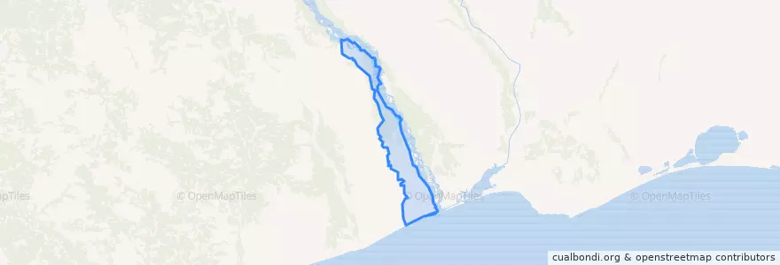 Mapa de ubicacion de сельское поселение Новое Устье.