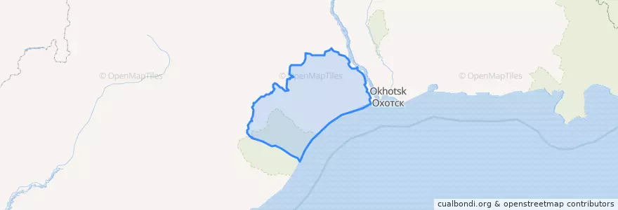 Mapa de ubicacion de сельское поселение Село Вострецово.