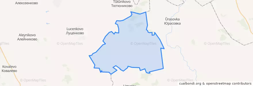 Mapa de ubicacion de Копанянское сельское поселение.