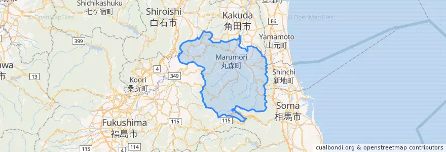 Mapa de ubicacion de 伊具郡.