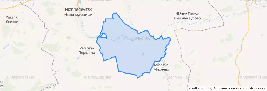 Mapa de ubicacion de Норово-Ротаевское сельское поселение.
