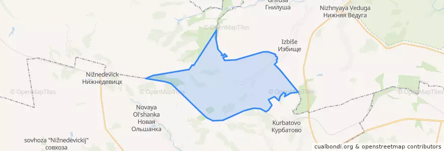 Mapa de ubicacion de Андреевское сельское поселение.