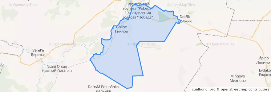 Mapa de ubicacion de Гниловское сельское поселение.
