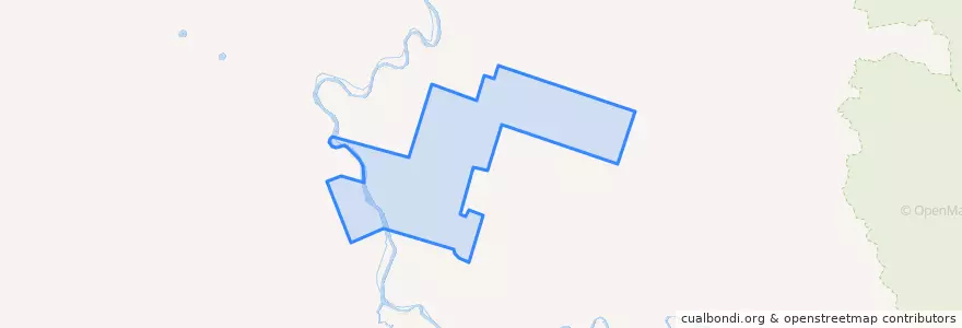 Mapa de ubicacion de сельское поселение Покча.