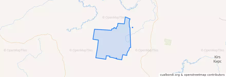 Mapa de ubicacion de Опаринский район.