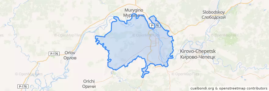 Mapa de ubicacion de キーロフ管区.