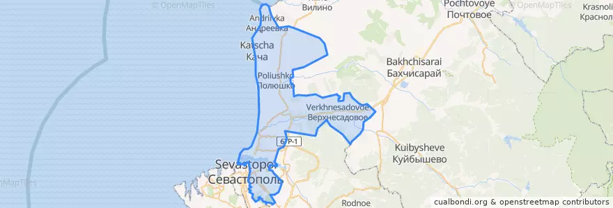 Mapa de ubicacion de Rajon Nachimow.