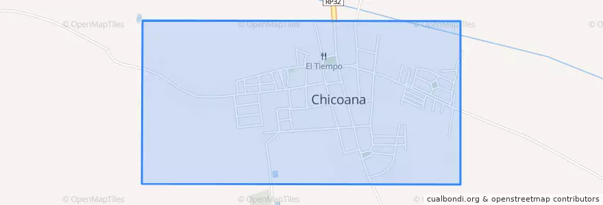 Mapa de ubicacion de Chicoana.
