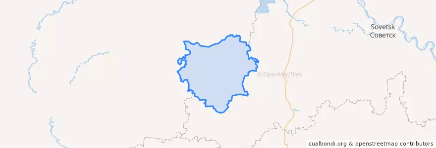 Mapa de ubicacion de Кикнурский район.