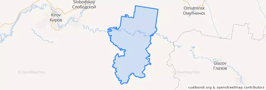 Mapa de ubicacion de Зуевский район.