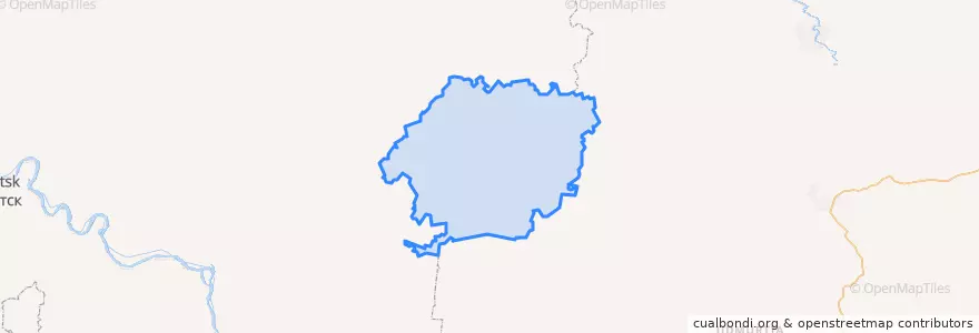 Mapa de ubicacion de Унинский район.