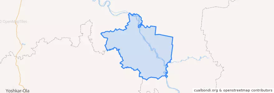 Mapa de ubicacion de Уржумский район.