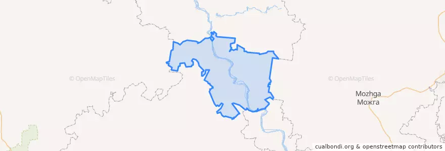 Mapa de ubicacion de Malmyzhsky District.