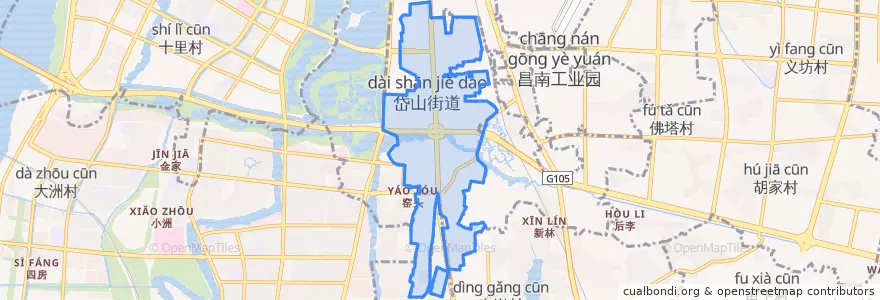 Mapa de ubicacion de 岱山街道.