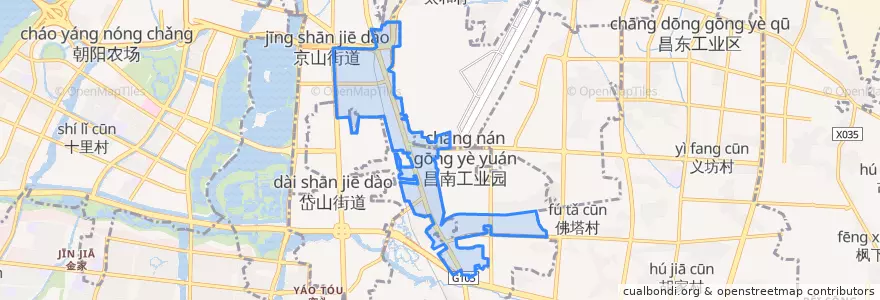 Mapa de ubicacion de 三家店街道.