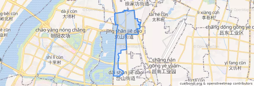 Mapa de ubicacion de 京山街道.