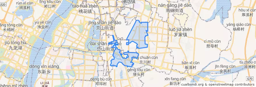 Mapa de ubicacion de 青云谱镇.