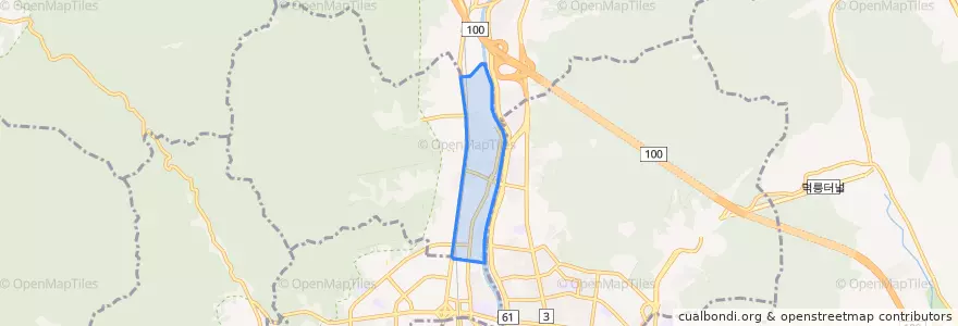 Mapa de ubicacion de 도봉2동.