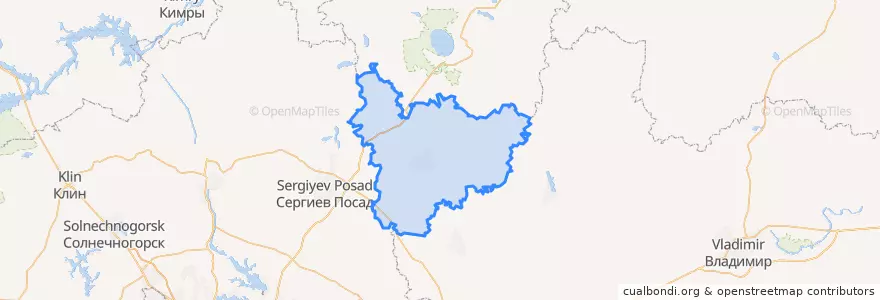 Mapa de ubicacion de Александровский район.