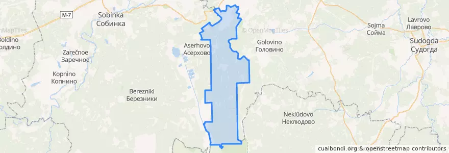 Mapa de ubicacion de Raduzhny.