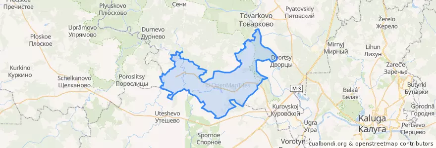 Mapa de ubicacion de сельское поселение Село Совхоз Чкаловский.