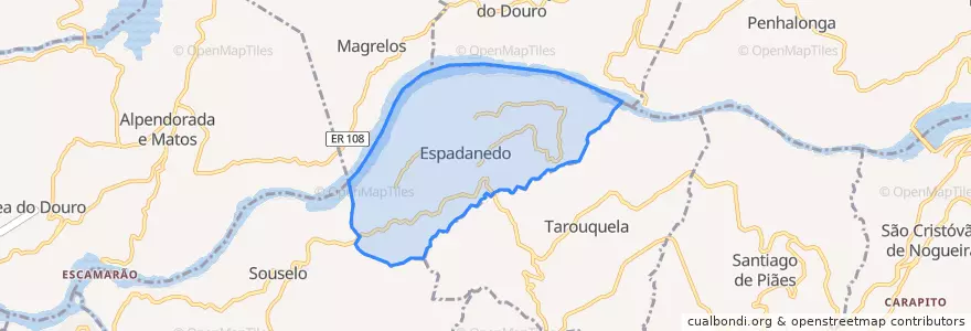 Mapa de ubicacion de Espadanedo.