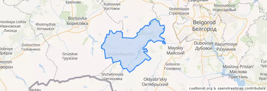 Mapa de ubicacion de Бессоновское сельское поселение.