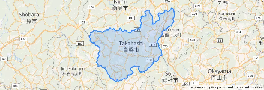 Mapa de ubicacion de Takahashi.
