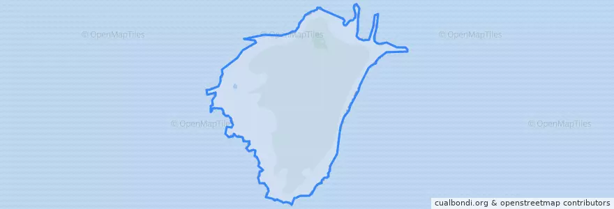 Mapa de ubicacion de Squaw Island.