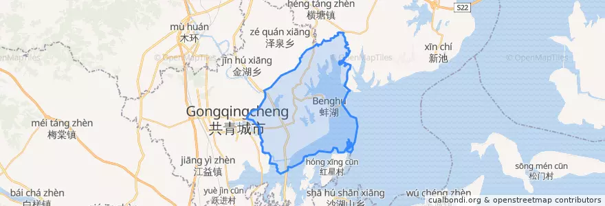 Mapa de ubicacion de 苏家垱乡.